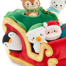 Load image into Gallery viewer, Santa's Sleigh Plush Play Set, 7 pieces