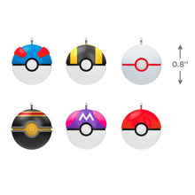 Load image into Gallery viewer, Mini Pokémon Poké Balls Ornaments, Set of 6