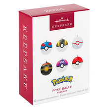 Load image into Gallery viewer, Mini Pokémon Poké Balls Ornaments, Set of 6