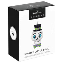 Load image into Gallery viewer, Mini Spooky Little Skull Ornament, 1"
