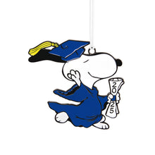 Load image into Gallery viewer, Peanuts® Snoopy 2025 Graduate Metal Hallmark Ornament