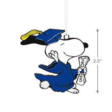 Load image into Gallery viewer, Peanuts® Snoopy 2025 Graduate Metal Hallmark Ornament