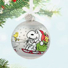 Load image into Gallery viewer, Peanuts® 75th Anniversary Special Edition Glass Ornament