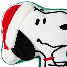 Load image into Gallery viewer, Peanuts® Santa Snoopy Shaped Pillow, 13x15