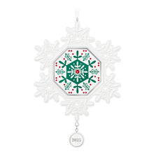 Load image into Gallery viewer, Snowflake 2025 Porcelain Ornament
