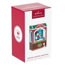 Load image into Gallery viewer, Rockin' Window Shopping 2025 Musical Ornament With Light and Motion