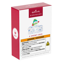 Load image into Gallery viewer, Mini A Snowy 2025 Ornament With Light, 1.25"