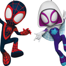 Load image into Gallery viewer, Marvel Spidey and His Amazing Friends Spin and Ghost-Spider Ornaments, Set of 2
