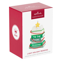 Load image into Gallery viewer, Light Holiday Reading Ornament