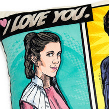 Load image into Gallery viewer, Star Wars™ Han Solo™ and Princess Leia™ Pillow With Sound