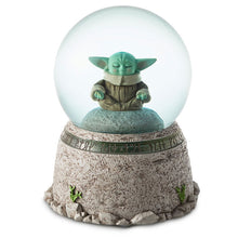 Load image into Gallery viewer, Star Wars: The Mandalorian™ Grogu™ in Meditation Snow Globe With Light and Sound - Hallmark Timmins