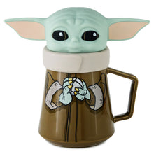 Load image into Gallery viewer, Star Wars: The Mandalorian™ Grogu™ Lidded Mug With Sound, 17 oz.
