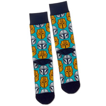 Load image into Gallery viewer, Star Wars: The Mandalorian™ Helmet Novelty Crew Socks