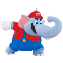 Load image into Gallery viewer, Nintendo Powered Up With Mario Elephant Mario Ornament