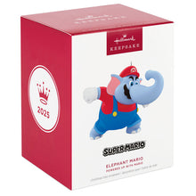Load image into Gallery viewer, Nintendo Powered Up With Mario Elephant Mario Ornament