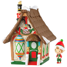 Load image into Gallery viewer, Welcome to Elfville Tony's Toys Ornaments, Set of 2 - Hallmark Timmins