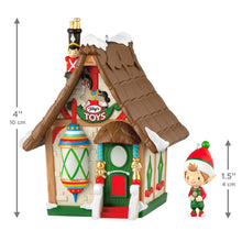 Load image into Gallery viewer, Welcome to Elfville Tony's Toys Ornaments, Set of 2 - Hallmark Timmins