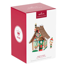 Load image into Gallery viewer, Welcome to Elfville Tony's Toys Ornaments, Set of 2 - Hallmark Timmins