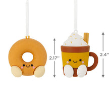Load image into Gallery viewer, Better Together Apple Cider Donut and Festive Drink Magnetic Hallmark Ornaments, Set of 2