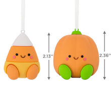 Load image into Gallery viewer, Better Together Pumpkin and Candy Corn Magnetic Hallmark Ornaments, Set of 2