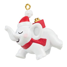 Load image into Gallery viewer, Mini Festive White Elephant Ornament, 1"