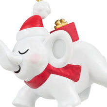 Load image into Gallery viewer, Mini Festive White Elephant Ornament, 1"