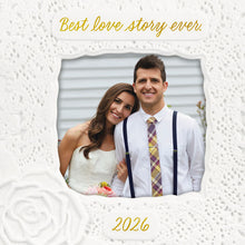 Load image into Gallery viewer, Best Love Story Ever 2026 Photo Frame Porcelain Ornament - Hallmark Timmins