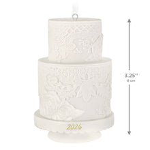 Load image into Gallery viewer, Wedding Cake 2026 Porcelain Ornament