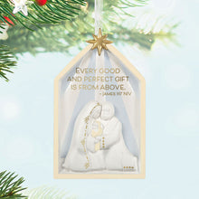 Load image into Gallery viewer, Gift From Above Nativity Porcelain Ornament