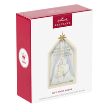 Load image into Gallery viewer, Gift From Above Nativity Porcelain Ornament