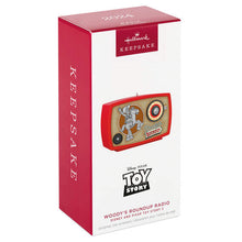 Load image into Gallery viewer, Disney/Pixar Toy Story 2 Woody's Roundup Radio Ornament With Light and Sound