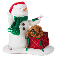 Load image into Gallery viewer, Wrapped in Joy Singing Snowman Plush With Motion, 10"