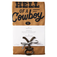 Load image into Gallery viewer, Yellowstone One Hell of a Cowboy Apron and Bottle Opener