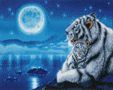 Load image into Gallery viewer, Crystal Art - Mounted Kit - Lullaby White Tigers - Hallmark Timmins