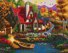 Load image into Gallery viewer, Crystal Art -Mounted Kit - Riverside Cottage - Large - Hallmark Timmins