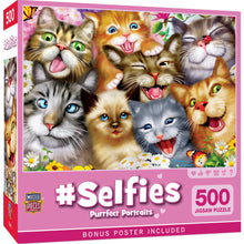 Load image into Gallery viewer, Selfies - Purrfect Portraits 500 Piece Puzzle by Master Pieces - Hallmark Timmins