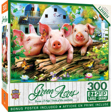 Load image into Gallery viewer, Green Acres - Three Lil' Pigs 300 Piece EZ Grip Puzzle by Master Pieces - Hallmark Timmins