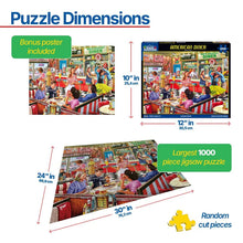 Load image into Gallery viewer, American Diner - 1000 Piece Puzzle by White Mountain