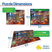 Load image into Gallery viewer, Christmas At The Cabin - 1000 Piece Puzzle