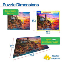 Load image into Gallery viewer, Lighthouse Sunset - 1000 Piece Puzzle by White Mountain