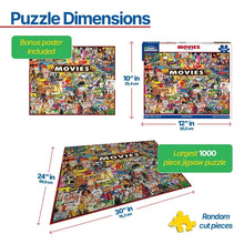 Load image into Gallery viewer, The Movies - 1000 Piece Puzzle by Eurographics