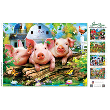 Load image into Gallery viewer, Green Acres - Three Lil' Pigs 300 Piece EZ Grip Puzzle by Master Pieces - Hallmark Timmins