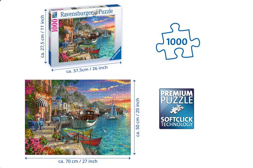 Ravensburger Grandiose Greece 1000 Piece Jigsaw Puzzle order New