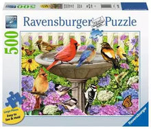 Load image into Gallery viewer, At the Birdbath - 500 Piece Puzzle by Ravensburger