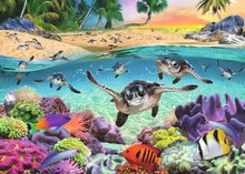 Load image into Gallery viewer, Race of the Baby Sea Turtles - 500 Piece Puzzle by Ravensburger
