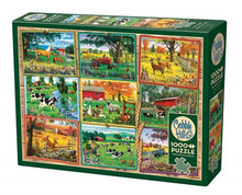 Load image into Gallery viewer, Postcards From The Farm - 1000 Piece Puzzle by Cobble Hill