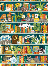 Load image into Gallery viewer, The Purrfect Bookshelf - 1000 Piece Puzzle by Cobble Hill