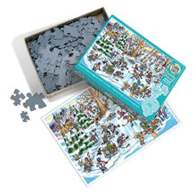 Load image into Gallery viewer, Hockey Town - 350 Piece Puzzle by Cobble Hill