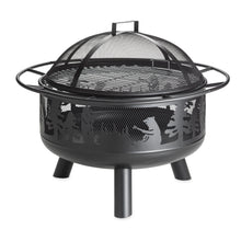 Load image into Gallery viewer, Bear Camp Fire Pit With Domed Spark Guard