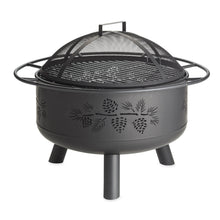 Load image into Gallery viewer, Pine Cone Wood Burning Fire Pit - Black